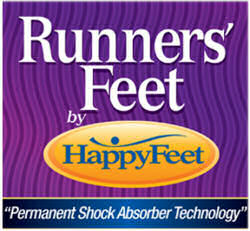Runners'Feet by HappyFeet Insoles are excellent for solid support during your workout,offer additional shock absorption through the use of advanced materials 