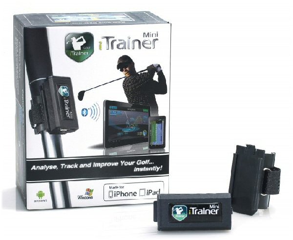 iTrainer Mini is a small only 12.5 gramm light and most accurate golf shaft sensor designed to improve your golf swing