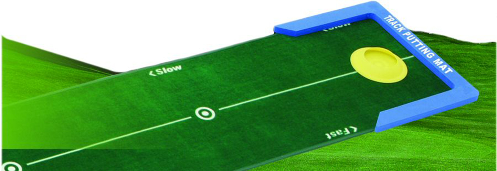 Track Putting Mat Improve your putting game and discover this unique TRACK PUTTING MAT for an authentic practice all in the convenience of your home by getting a putting pre-shot routine and consistency on the greens