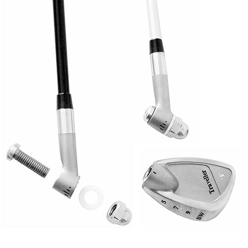 T.Traveller is a lightweight to carry 8-in-1 golf iron to play on many occasions, easy to take along and always ready to take a swing. Have your T.Traveller in your car like an umbrella, or in the office, always ready to work on your swing and shot pattern