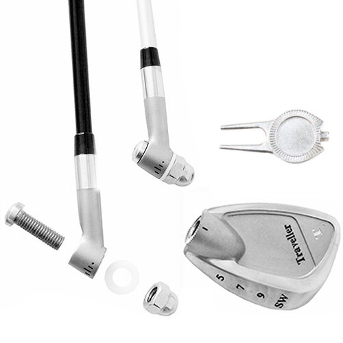 T.Traveller bastone da golf 8-in-1 a sigola lunghezza testa regolabile permette di scegliere il loft tra otto impostazioni, swing può essere eseguito per solevare la pallina e mandarla in viaggio